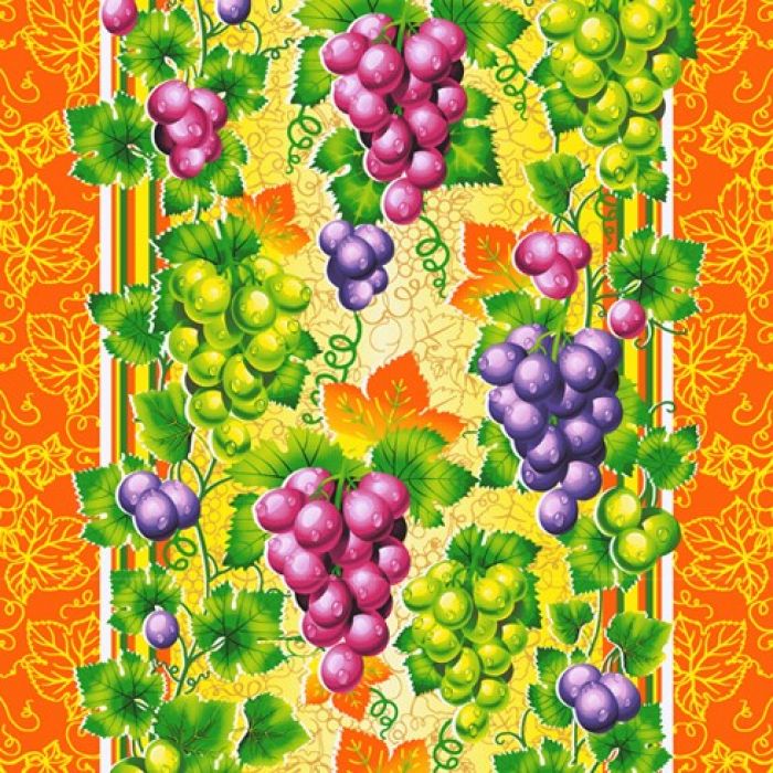 Ткань вафельная набивная ш 50 (19929/1 Виноград, м)